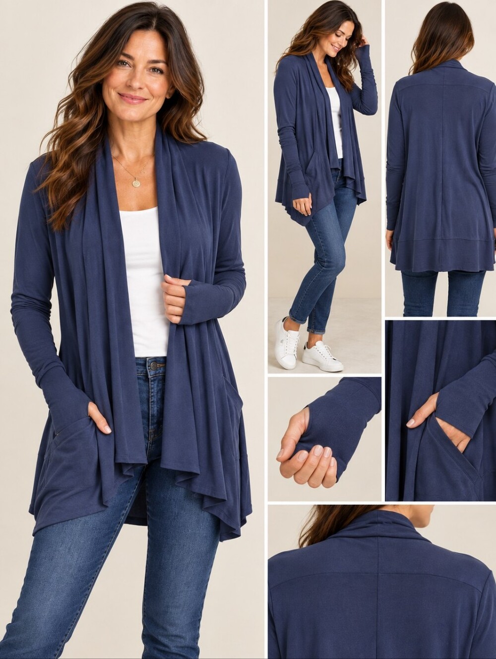 Athleta Pranayama Navy Wrap - ST (Small Tall)